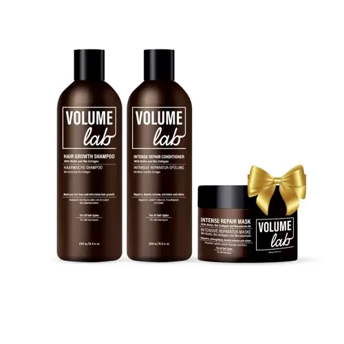 VOLUME LAB - intensiivne taastav ja niisutav komplekt juustele + KINGITUS (juuksemask)